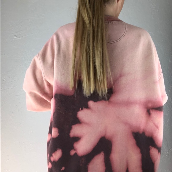 CUSTOM Gap Tie Dye Gray Crewneck Sweatshirt XL - Picture 6 of 12